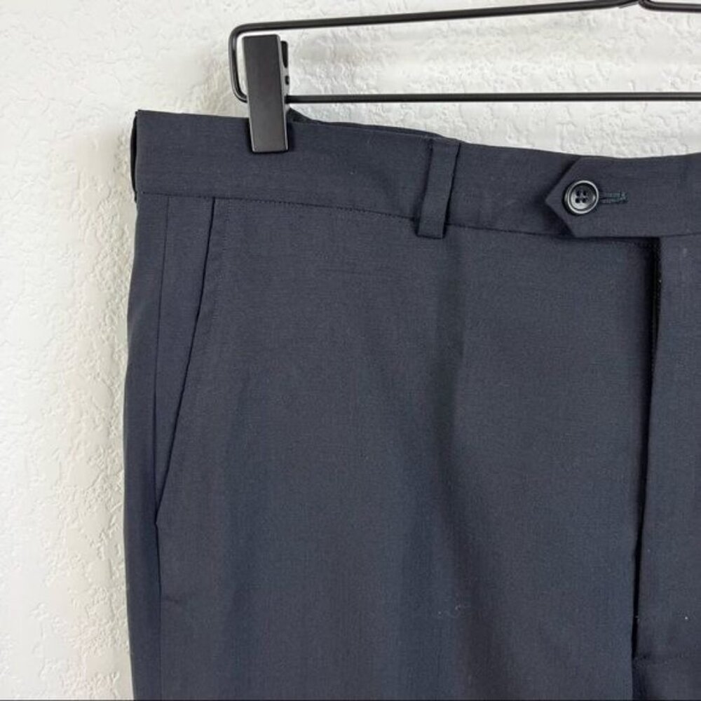 Men's Armani Collezioni Flat Front Italian Trousers - Picture 3 of 10